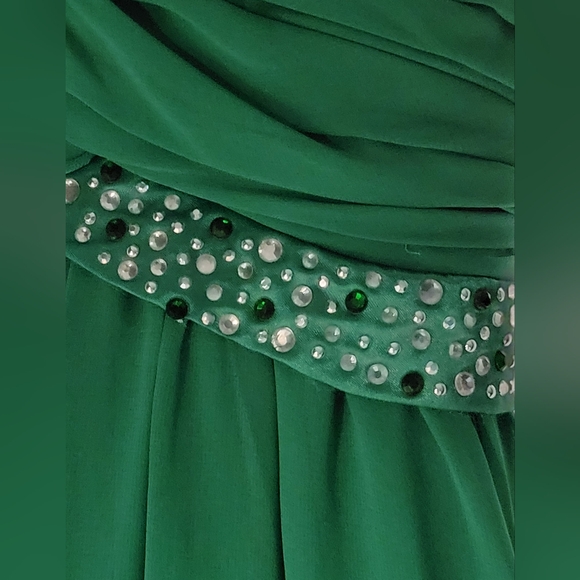 * CITY STUDIO green strapless bling waist Last Discount - Picture 3 of 7